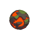 one planet no background, no blackout lava world