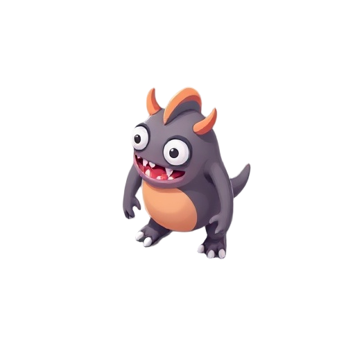 create a digital monster with walking animations