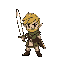 generate character wearing sword