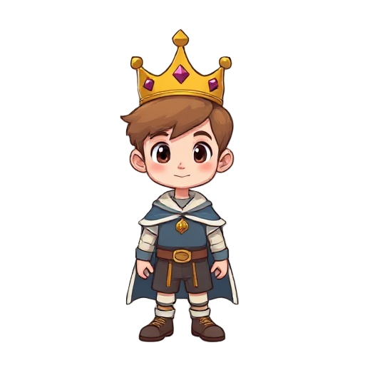 boy with a crown