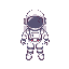 a cute astronaut character. 