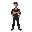 man with black shirt and pants