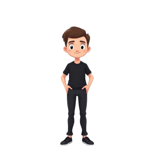 man with black shirt and pants
