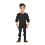 man with black shirt and pants