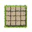 simple fantasy grid tile to be placed on grass and act as a board tile for strategy