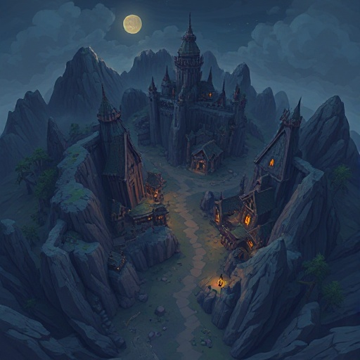a dark fantasy map