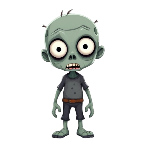 big eyes big head zombie