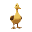 medieval  animal  duck  designed for a retro-style farm simulation game.