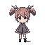 chibi anime girl with two ponytails