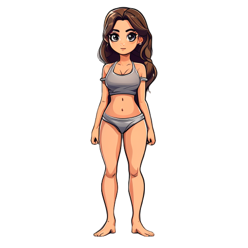 chica con camisa holgada y en tanga