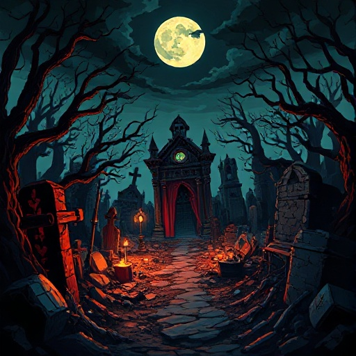 metal slug scenario dark cemetery theme