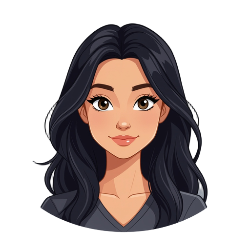female human with long black hair