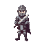 pixel knight with sword 
