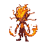 warped elemental fire, very ethereal, corporeal form