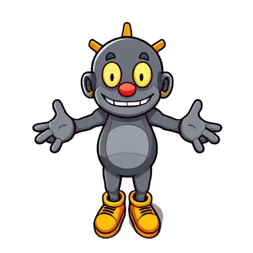 character like booberman with all 8 directions sprite