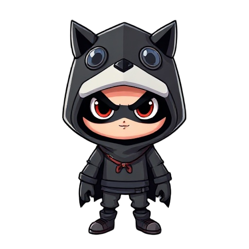 faça uma pessoa toda preta, com um casaco de capuz com olhos misteriosos e totalmente de lado pro meu jogo