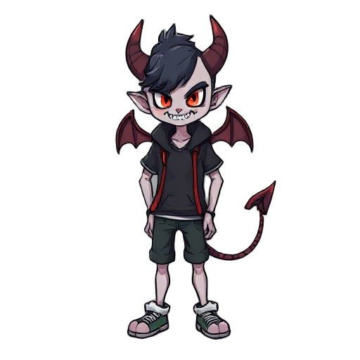 demonic anthropomorphic student 