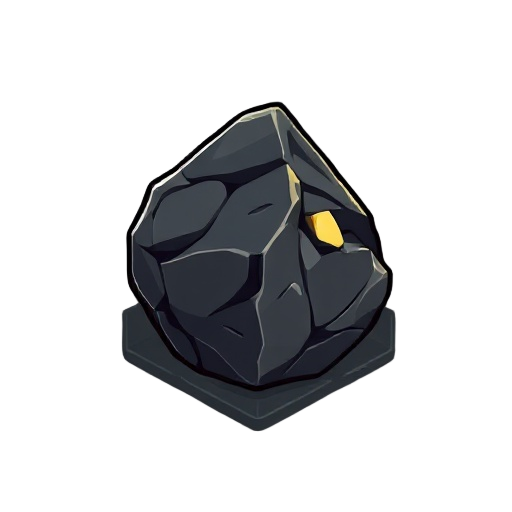 coal ore in a cube