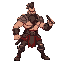 full-body warrior man