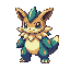 a 2d ground type pokemon creature in a pixel artwork style