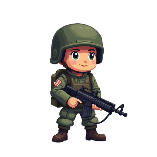 soldier, pixel