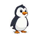 child penguin. no shading