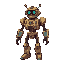 generate a steampunk style robot for a 2d rpg game
