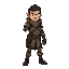 description: an unrelenting bounty hunter, driven by a thirst for justice or revenge. he tracks his prey with precision, using his combat and tracking skills. his morality can be cold and calculating,