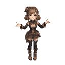 steampunk girl t-pose