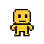 a simple yellow character for a plat former game include head, arms and legs use 16×16 canvas