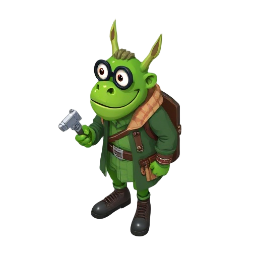 green ork wears burberry combinizone