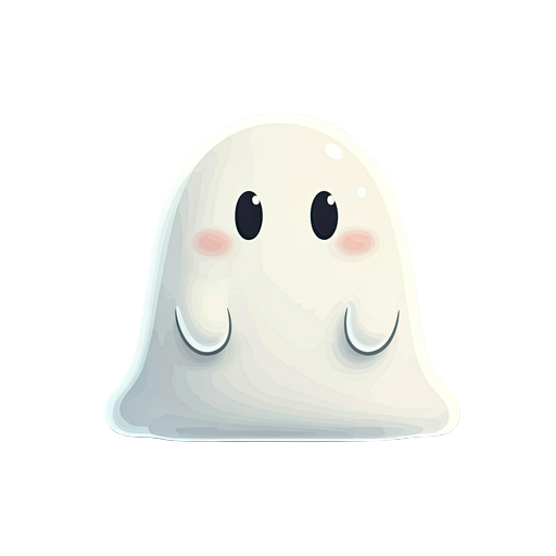 a smooth, soft, white blob creature with tiny black oval eyes, front-facing, minimal design, 2d cartoon style, soft shading, clean white background. the blob is small, round, and appears alive but simple, like a virtual pet. 