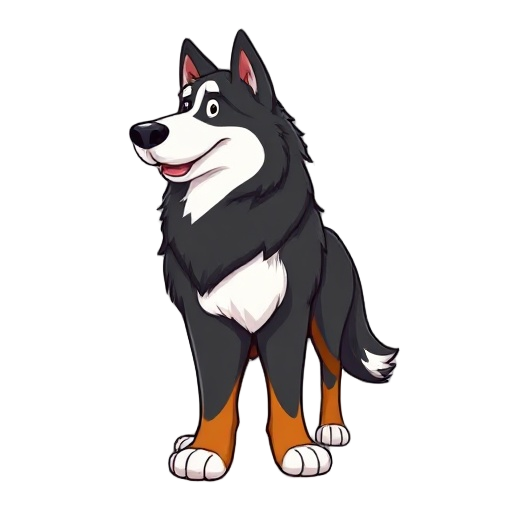anthro mountain bernese dog