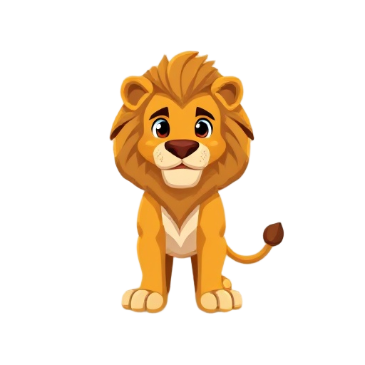 pixel lion
