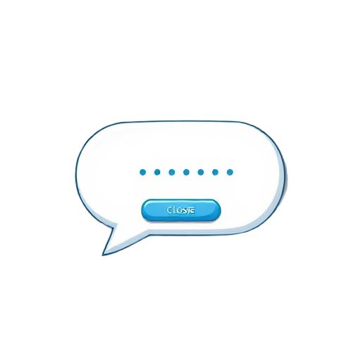 create a message bubble with a close button
