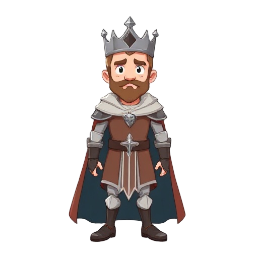  king without cape and with scabbard