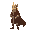  king without a cape and with a scabbard. make him look to the left side