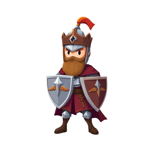 cavaleiro medieval em pixel arte