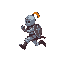 create a sprite sheet for a running knight. the animation should have 12 frames, a resolution of 64x64 per frame, the sprite sheet should be organized horizontally. the knight should be in a classic f