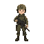 soldier, sidescroller, looking south