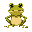 frog enemy, sidescroller, looking south