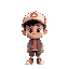 a kid wearing a baseball cap looking freightened