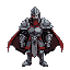 big knight with blood