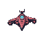 enemy alien warship for a vertical space shooter, ship is vertical
