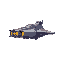 enemy alien warship for a vertical space shooter