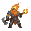 flame boss with 2h axe