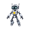 a robot from the future, body without limbs because it is a robot capable of floating