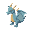 dragon with wings, side view, full body
