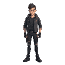 the main character is a man, a post-punk