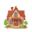 flat style house